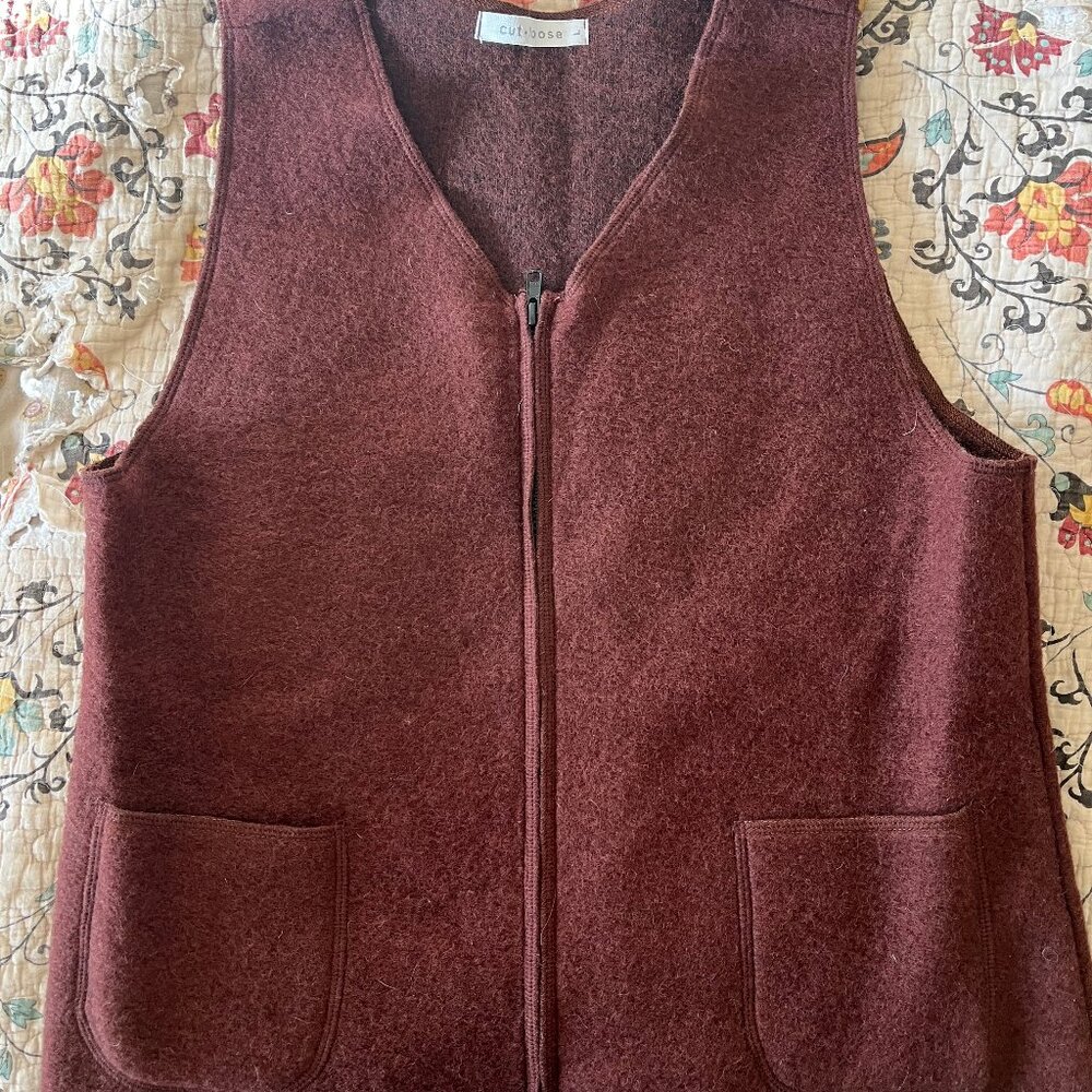 Cut Loose Boiled Wool Vest Sz L: Brand New